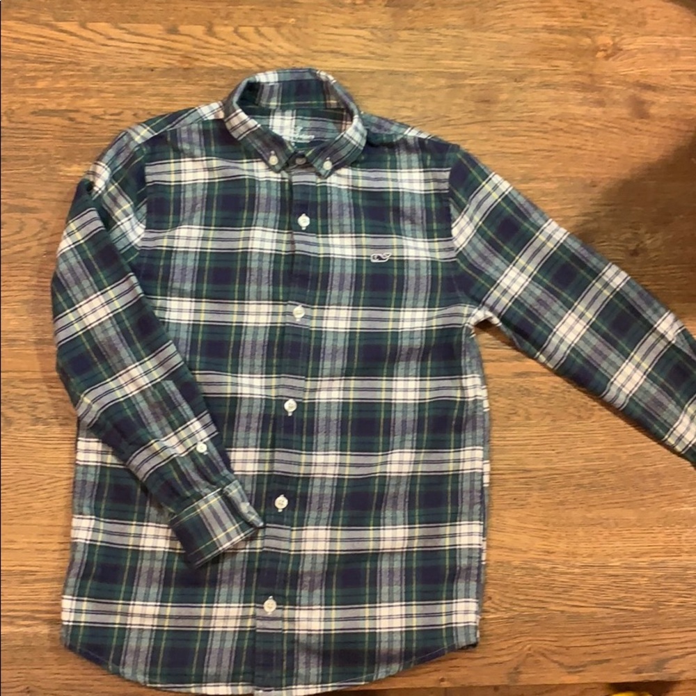 Vineyard Vines Button Down Shirt - Small (8-10)
